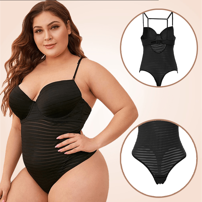 Black Cross-Border Backless Bodysuit Thong Lingerie