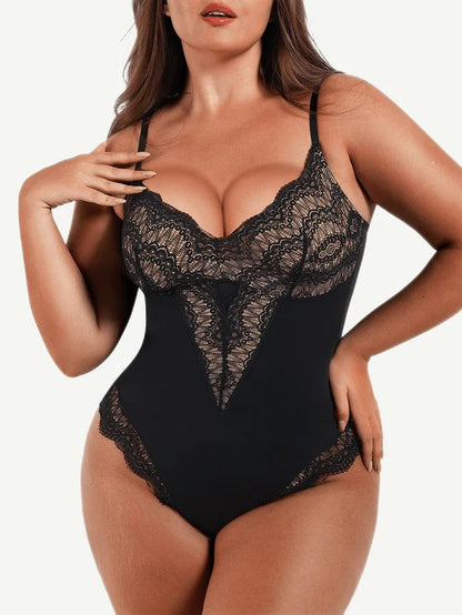 Elegant Lace Tummy Control Shapewear Bodysuit