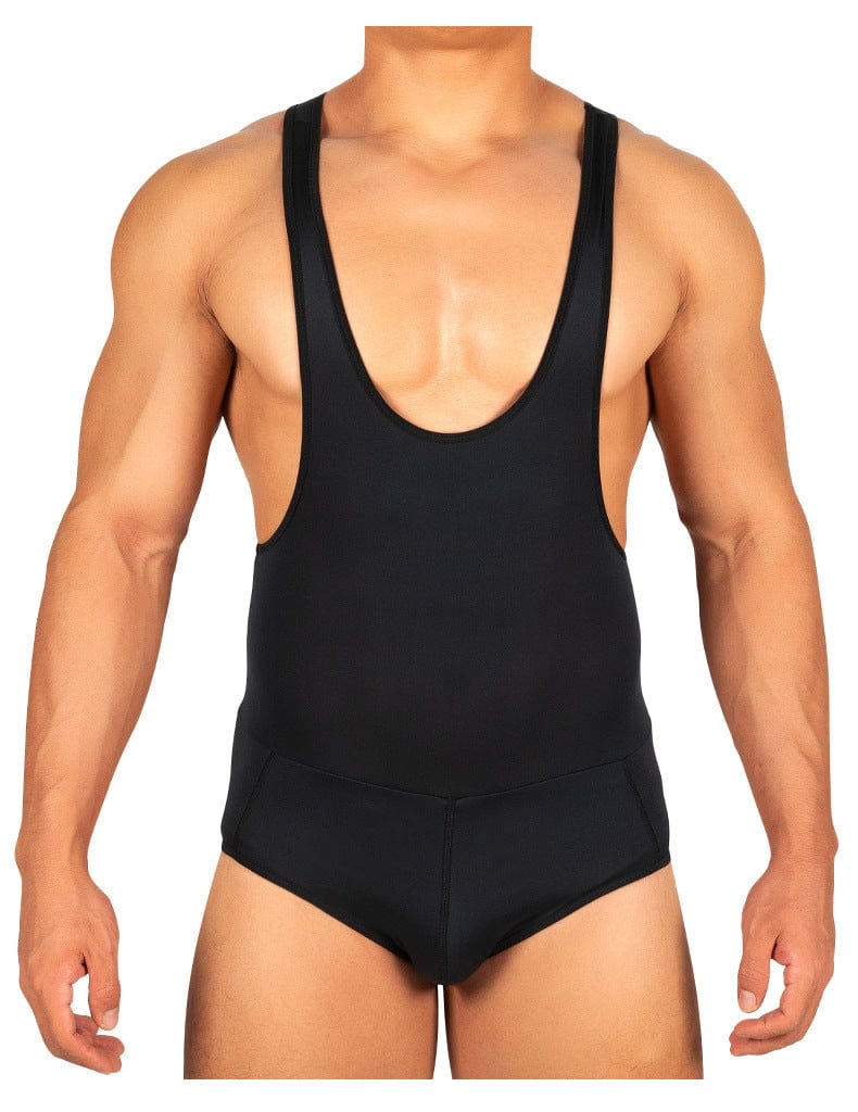 Men's One Piece Compression Hip Lifting Bodysuit Brief