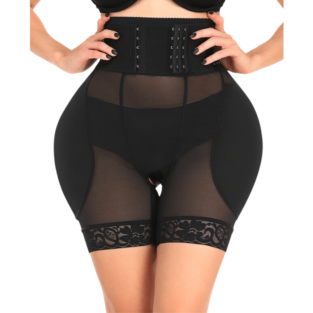 Tummy Control Shaper Shorts with Waist Band and Open Gusset