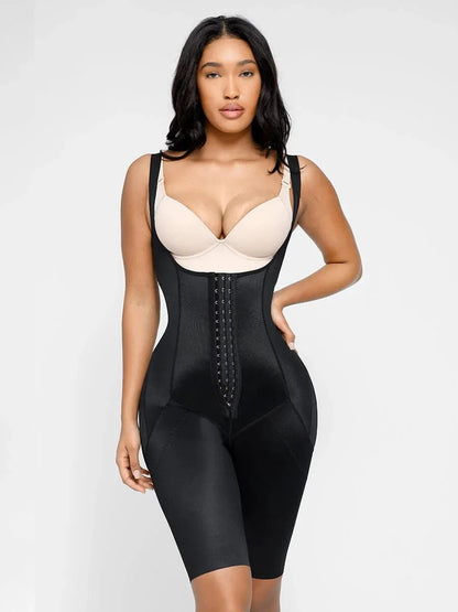 U Shaped Open Bust Tummy Control Shapewear Bodysuit