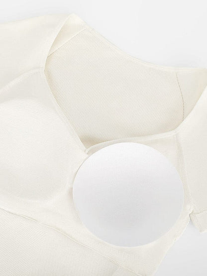 Short Sleeve Plus Size Belly Control Thong Shapewear Bodysuit