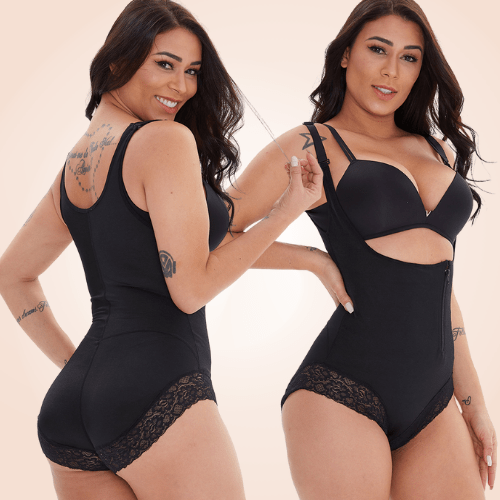 Cross Border Open Gusset Lace Underbust Bodysuit