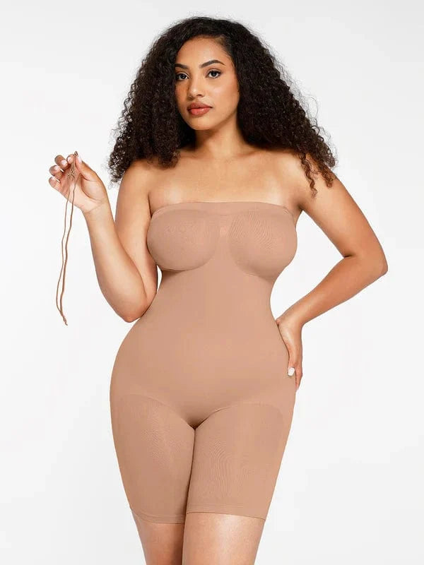 Sculpting Seamless Tummy Control Strapless Shapewear Bodysuit