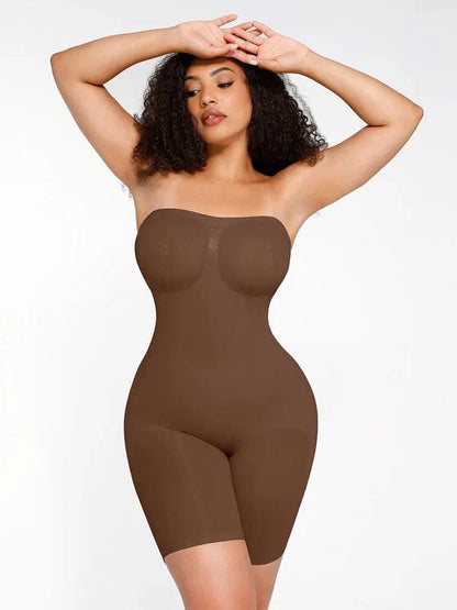 Sculpting Seamless Tummy Control Strapless Shapewear Bodysuit