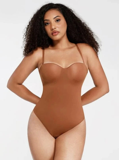 Strapless Underwire One-Piece Tummy Control Bodysuit Shapewear