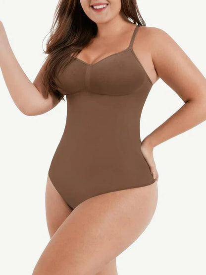 Sculpting Tummy Control Body Thong Shapewear Bodysuit