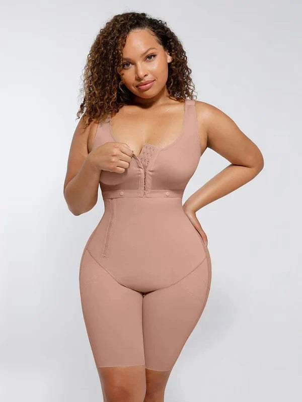 High Compression Postoperative Shapewear Bodysuit with Side Zipper