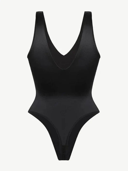 Deep V Neck Waist Slimming Shapewear Bodysuit