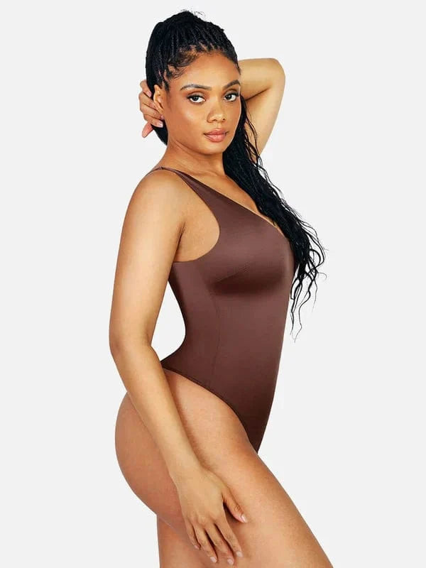 Deep V Neck Waist Slimming Shapewear Bodysuit
