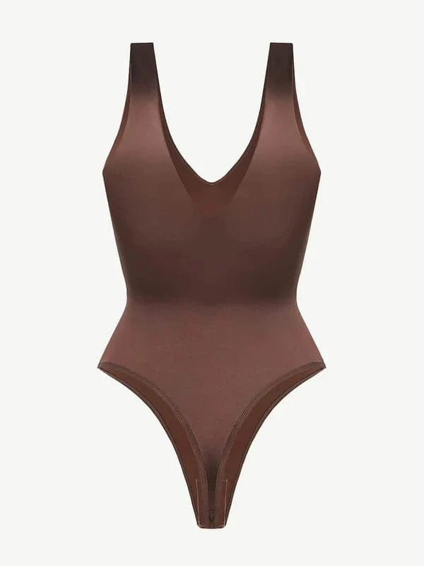 Deep V Neck Waist Slimming Shapewear Bodysuit