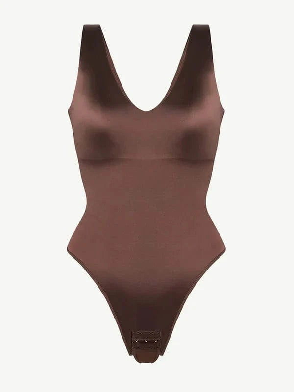 Deep V Neck Waist Slimming Shapewear Bodysuit