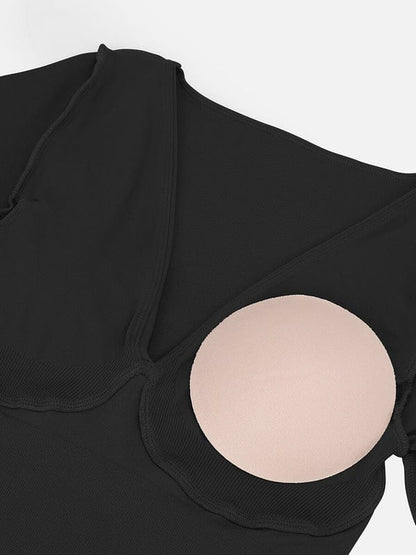 Deep V Whole Body Jumpsuit Tummy Control Shaping Bodysuit