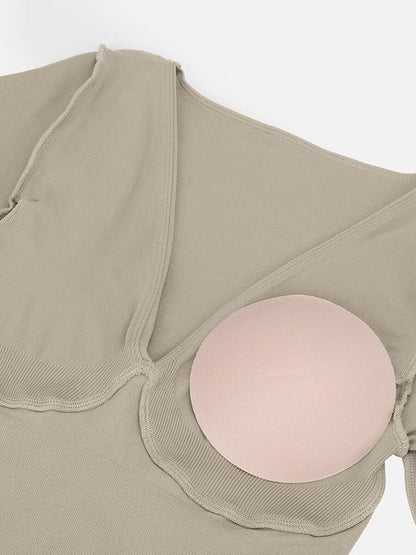 Deep V Whole Body Jumpsuit Tummy Control Shaping Bodysuit