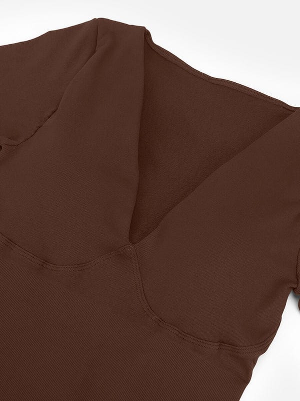 Deep V Whole Body Jumpsuit Tummy Control Shaping Bodysuit
