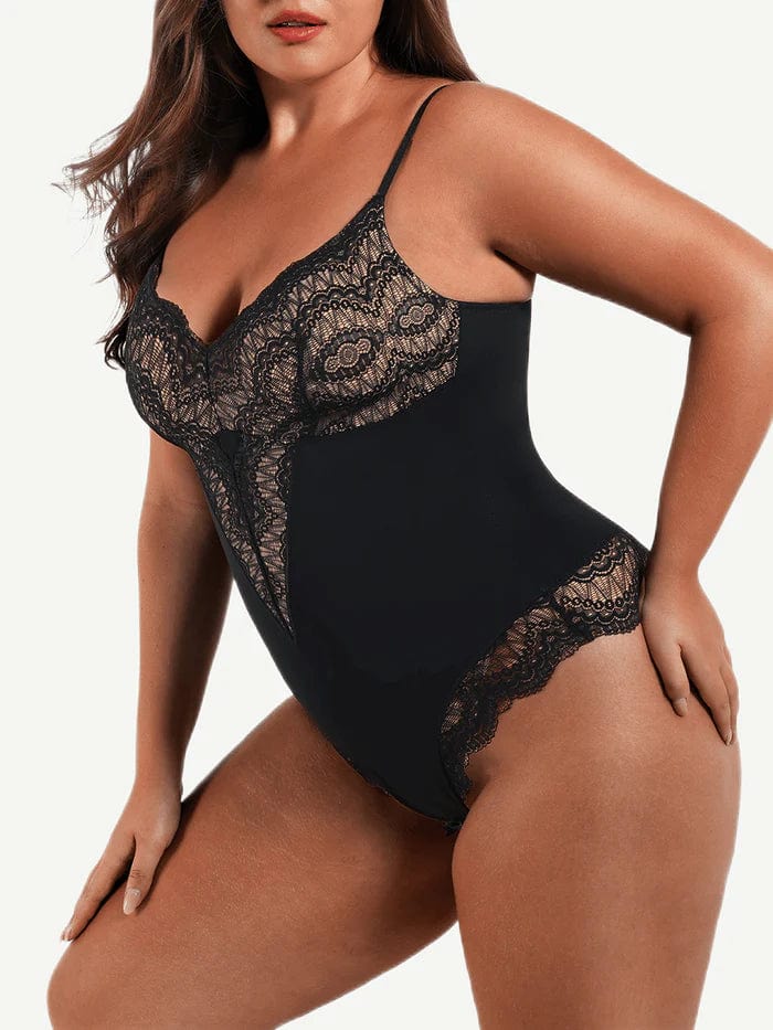 Elegant Lace Tummy Control Shapewear Bodysuit