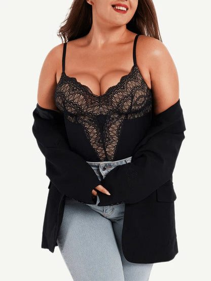 Elegant Lace Tummy Control Shapewear Bodysuit