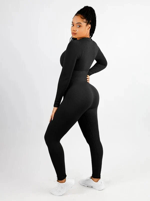 Full Body Bodysuit Deep V High Elastic Shaping Jumpsuit