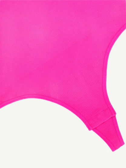 Halter Neck Criss-Cross Seamless Shapewear Bodysuit
