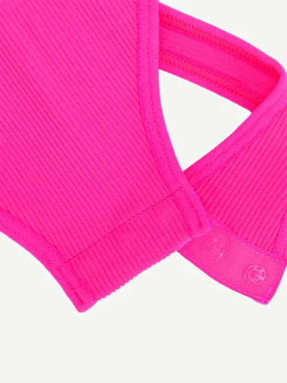 Halter Neck Criss-Cross Seamless Shapewear Bodysuit