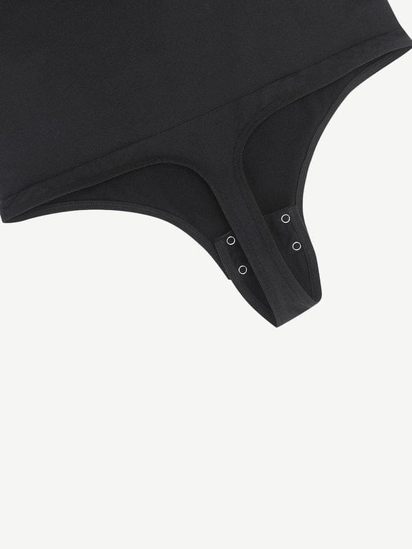 Long Sleeve One Shoulder Shapewear Thong  Bodysuit