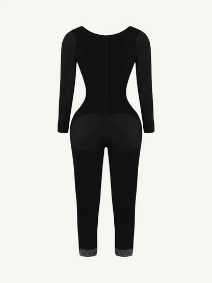 Long Sleeve Shapewear Bodysuit with U-Shape Bust Support