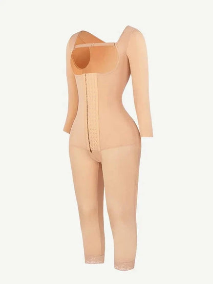 Long Sleeve Shapewear Bodysuit with U-Shape Bust Support