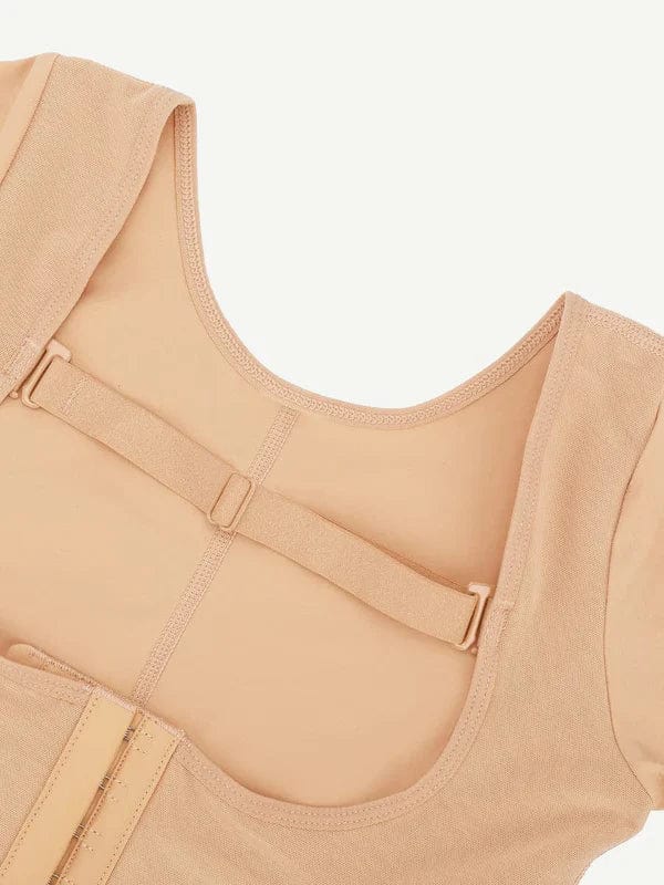 Long Sleeve Shapewear Bodysuit with U-Shape Bust Support
