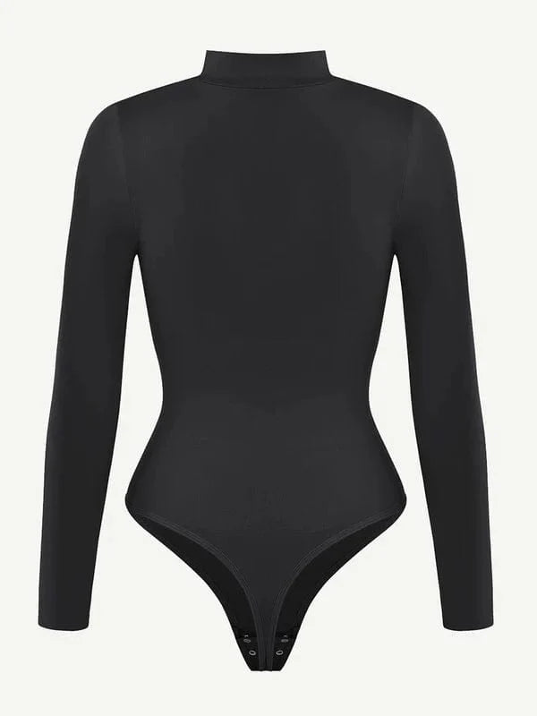 Long Sleeve Turtle Neck Compression Shapewear Bodysuit