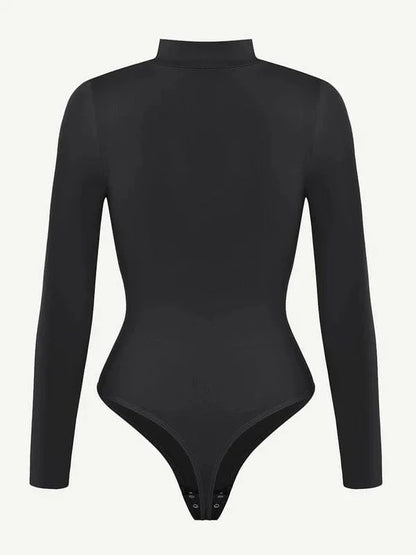 Long Sleeve Turtle Neck Compression Shapewear Bodysuit