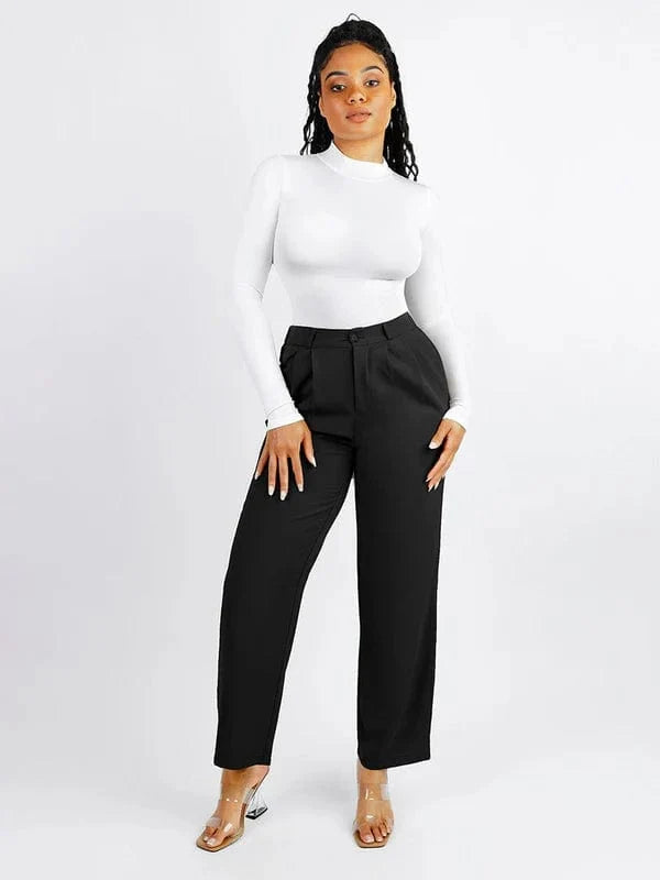 Long Sleeve Turtle Neck Compression Shapewear Bodysuit