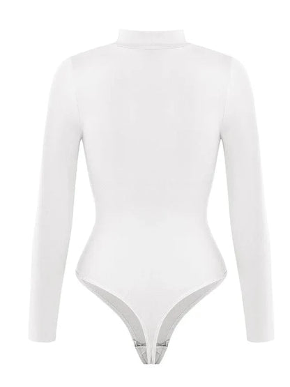 Long Sleeve Turtle Neck Compression Shapewear Bodysuit