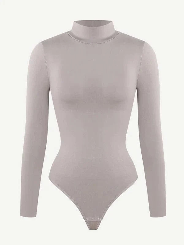Long Sleeve Turtle Neck Compression Shapewear Bodysuit