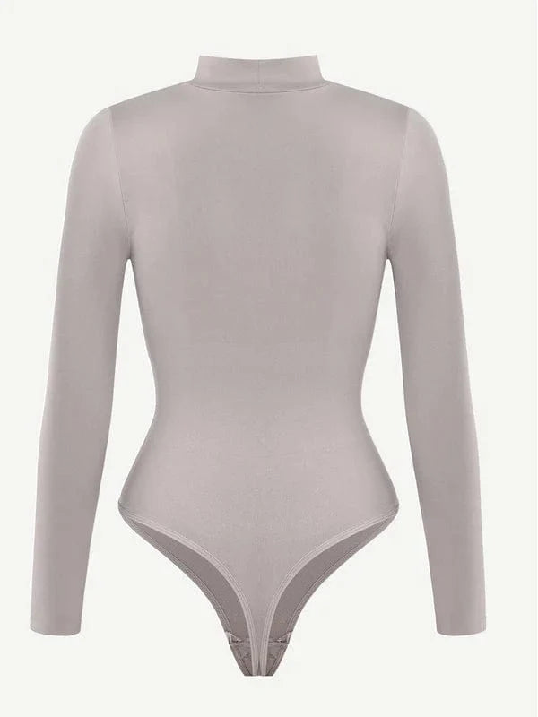 Long Sleeve Turtle Neck Compression Shapewear Bodysuit