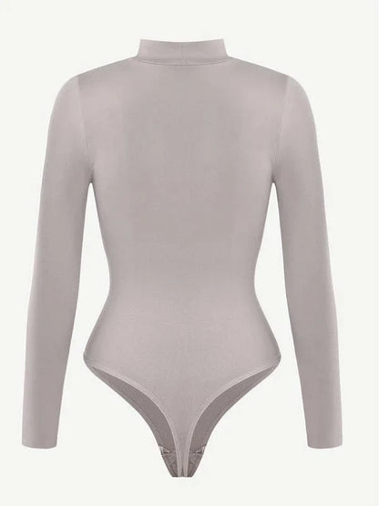 Long Sleeve Turtle Neck Compression Shapewear Bodysuit