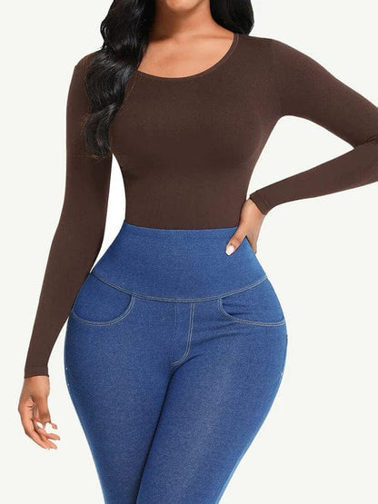 Long Sleeve Slimming Shapewear Bodysuit