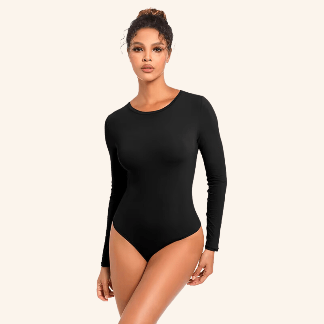 Long Sleeved Super Stretch Tummy Control Shaping Bodysuit