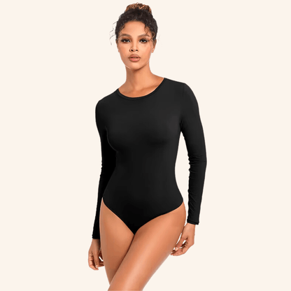 Long Sleeved Super Stretch Tummy Control Shaping Bodysuit