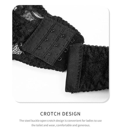 Low Back Tummy Control Lace Shaping Bodysuit with Built-In Bra