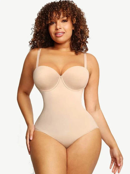 Tummy Control Sculpting Pushup Shapewear Bodysuit