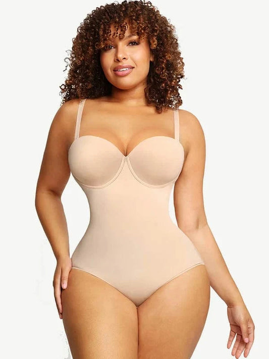 Tummy Control Sculpting Pushup Shapewear Bodysuit