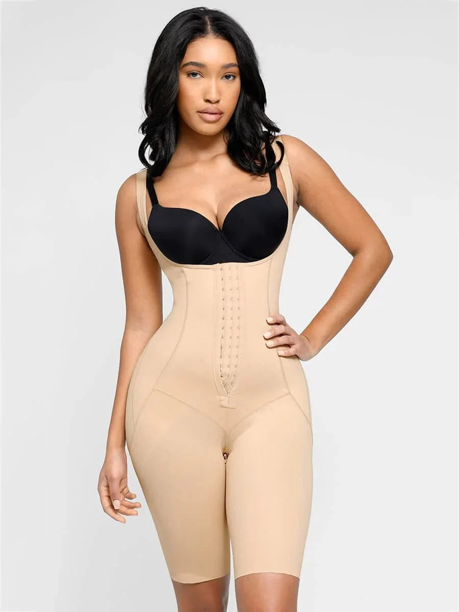 U Shaped Open Bust Tummy Control Shapewear Bodysuit
