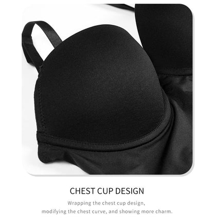 One Piece Backless Tummy Control Shaping Bodysuit with Built-In Bra