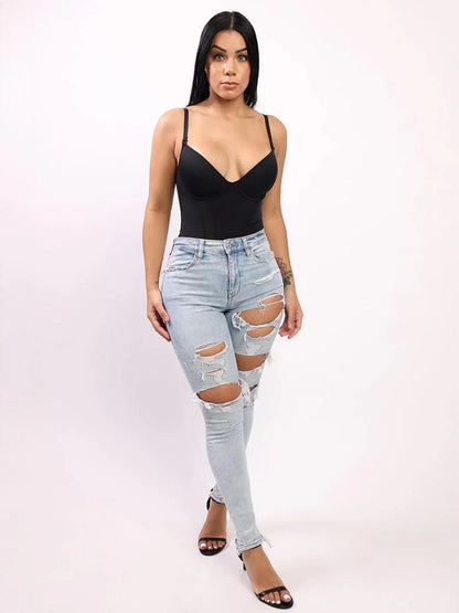 One Piece Low Back Tummy Control Shaper Bodysuit