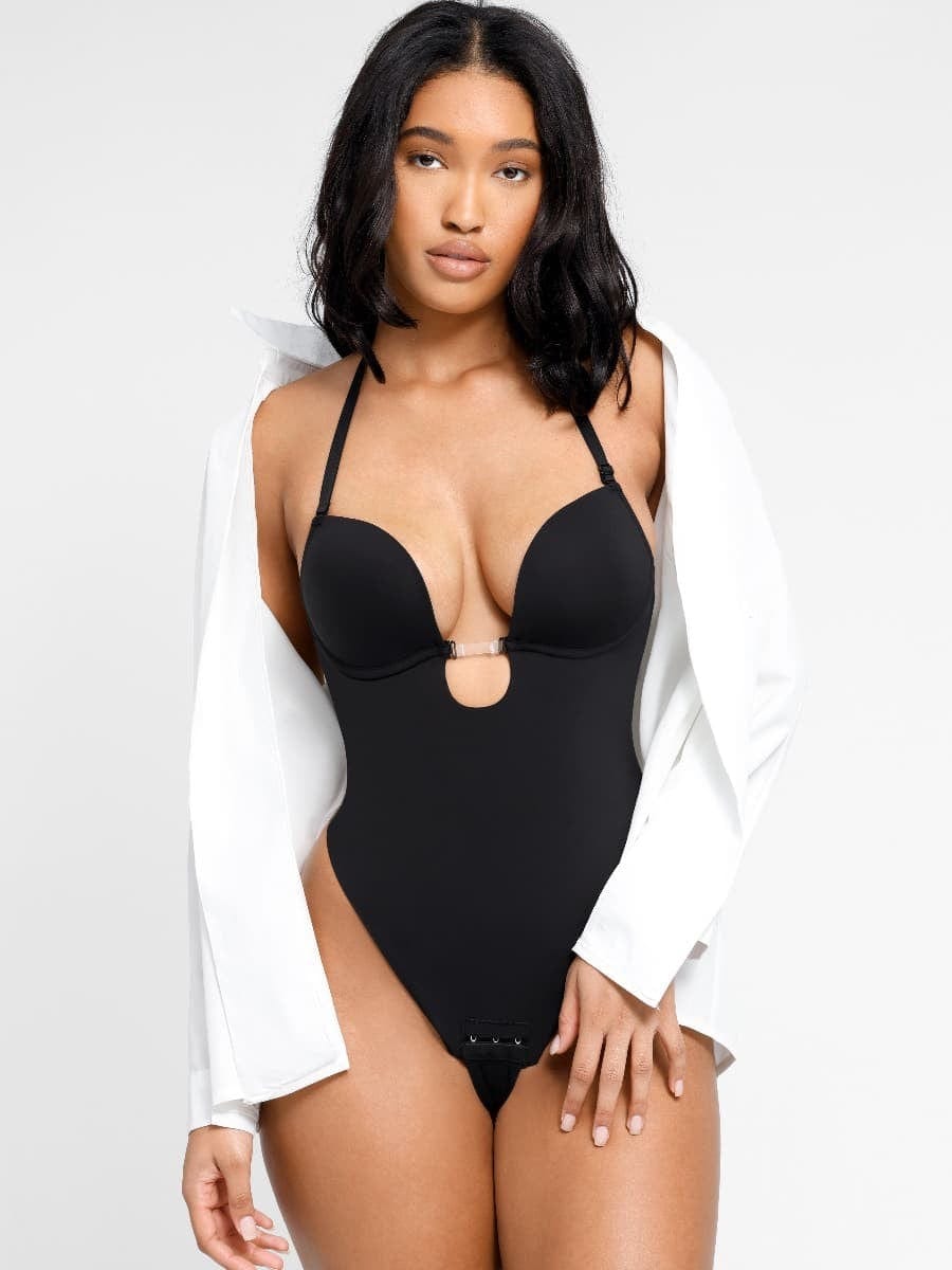 One Piece Thong Low Back Shapewear Bodysuit