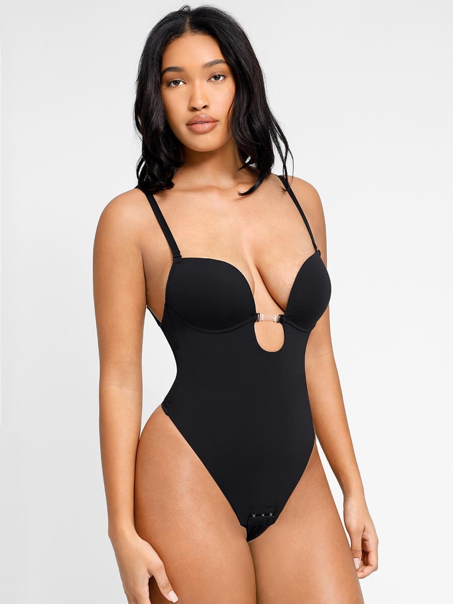One Piece Thong Low Back Shapewear Bodysuit
