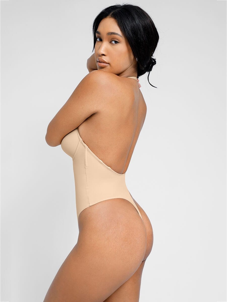 One Piece Thong Low Back Shapewear Bodysuit
