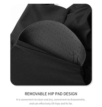 Open Bust Bodysuit Shapewear with Removable Hip Pads