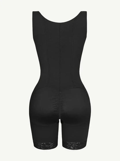 Women’s Tummy Control Open Bust Shapewear Bodysuit with Steel Boning