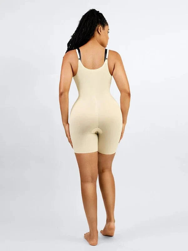 Open Bust Plus Size Tummy Control Shapewear Bodysuit